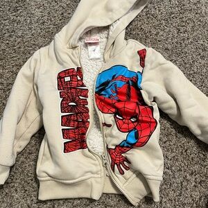 Marvel Spider-Man Kids Hoodie - Cream, Red, and Blue